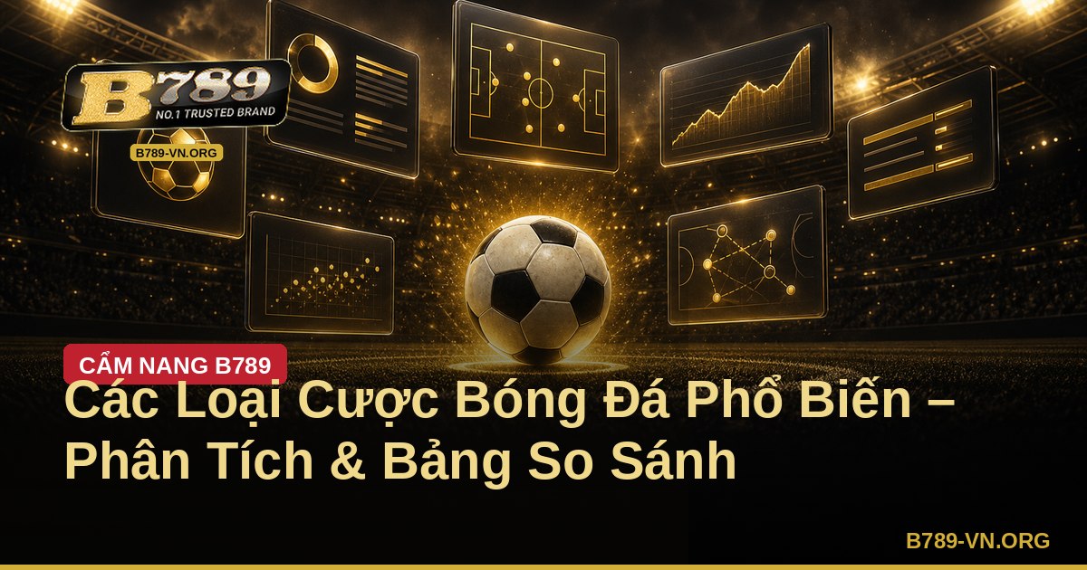 Các Loại Cược Bóng Đá Phổ Biến – Phân Tích & Bảng So Sánh – B789